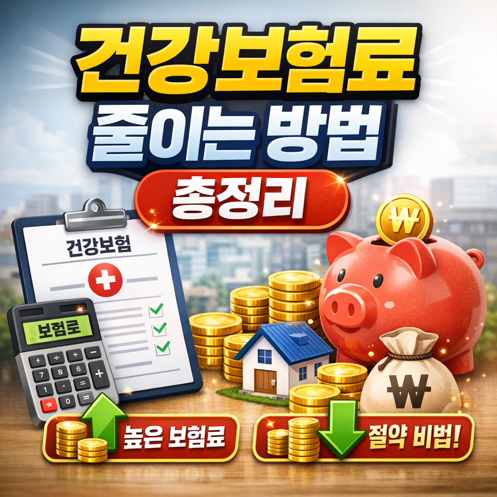 건강보험료 줄이는 방법 총정리