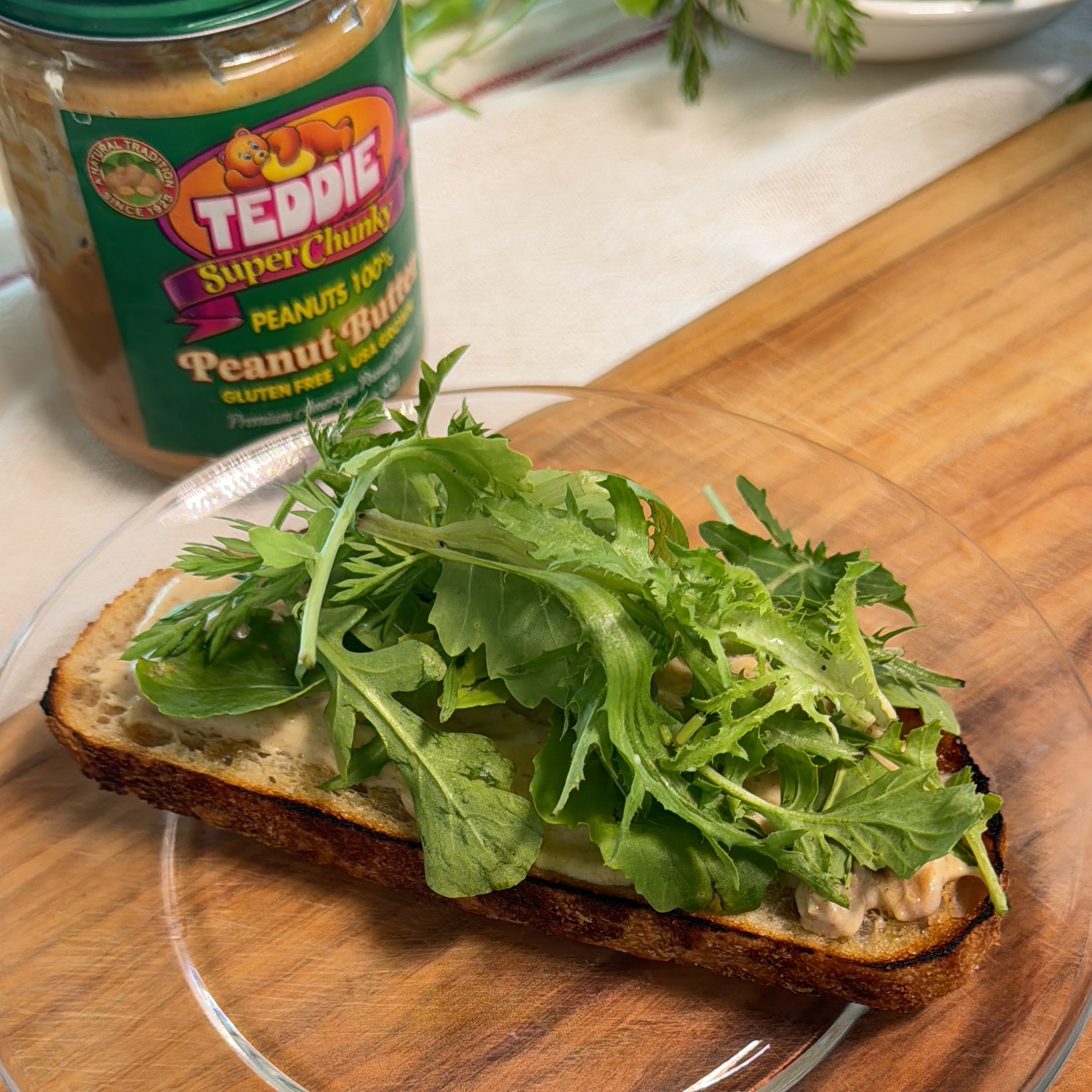 땅콩버터 사과 브리치즈 토스트 만들기