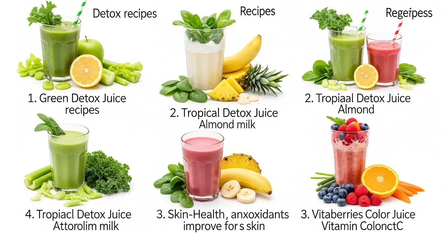 디톡스 쥬스 종류와 레시피