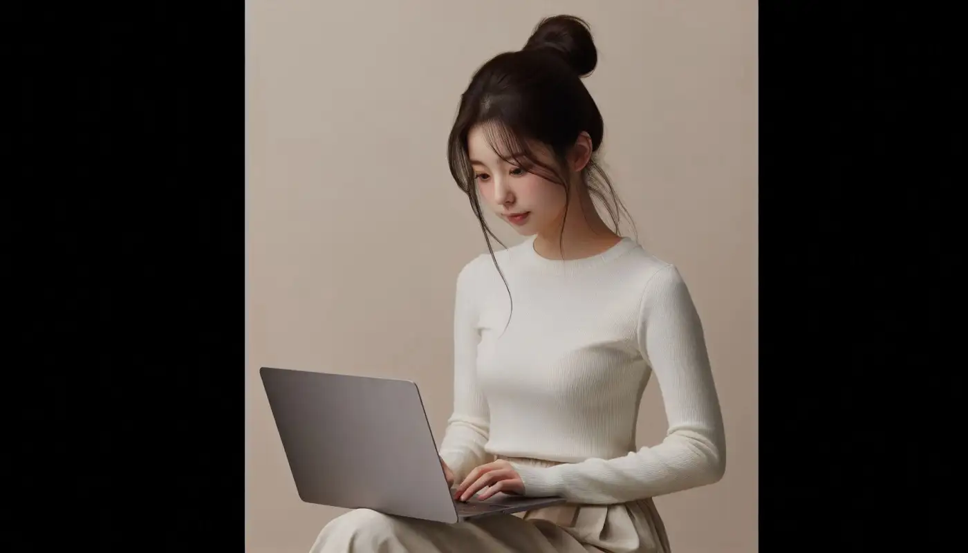 스테이블코인-종류를-알아보고-가상자산관리하는-여성의-모습