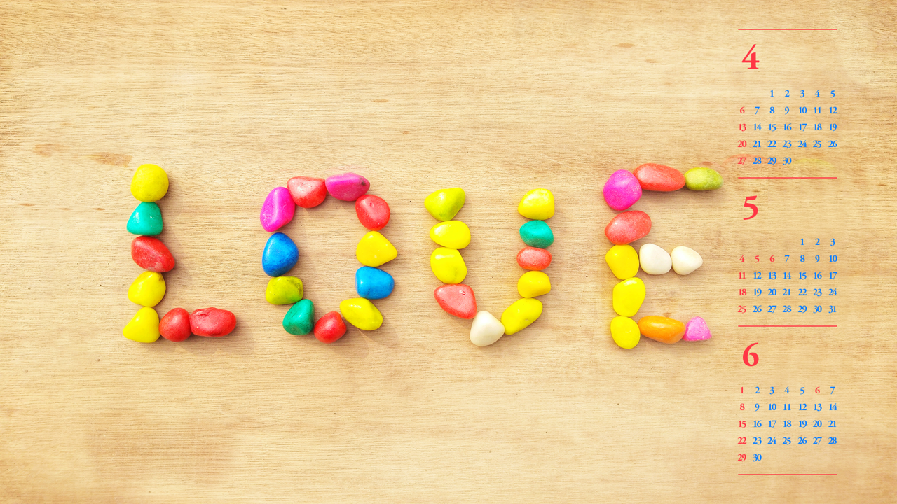 02 LOVE 조약돌 B - 2025년5월 노트북배경화면