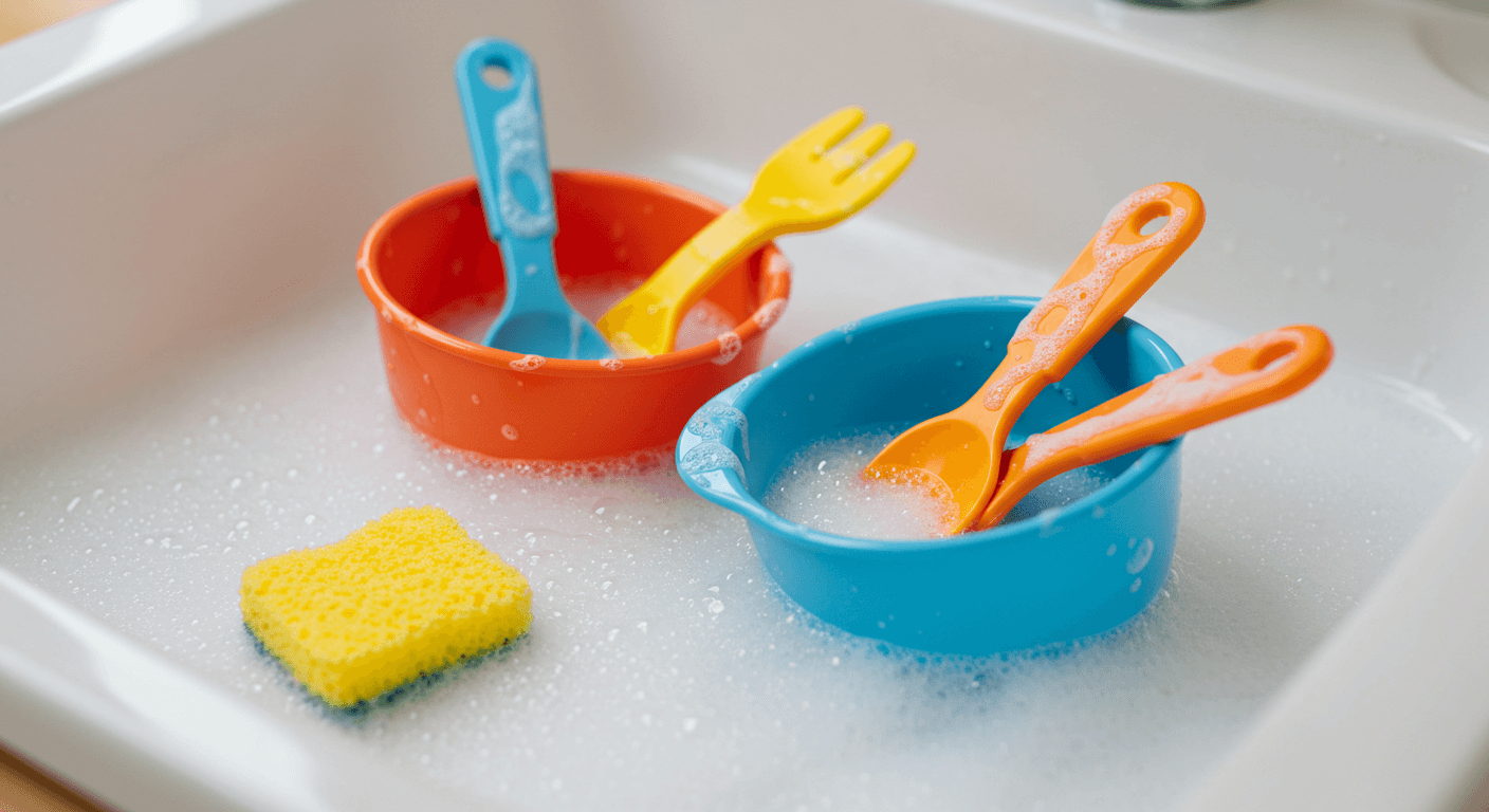 설거지 하기-사진