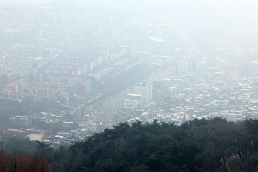 겨울철 미세먼지 주의보