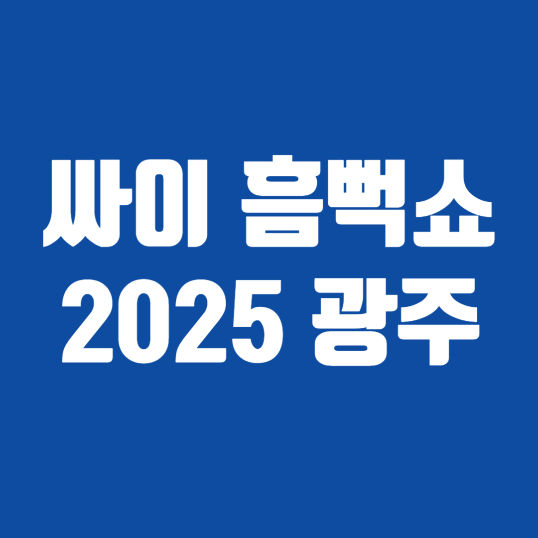 싸이 흠뻑쇼 2025 광주