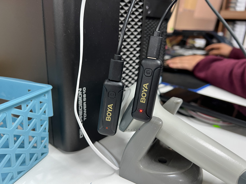 충전중_보야_무선_핀마이크