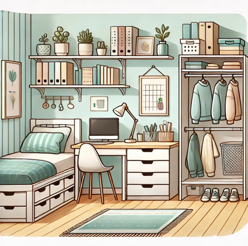 청소년 방 수납 아이디어