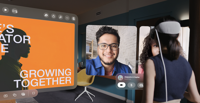 비전 프로 작업 공간