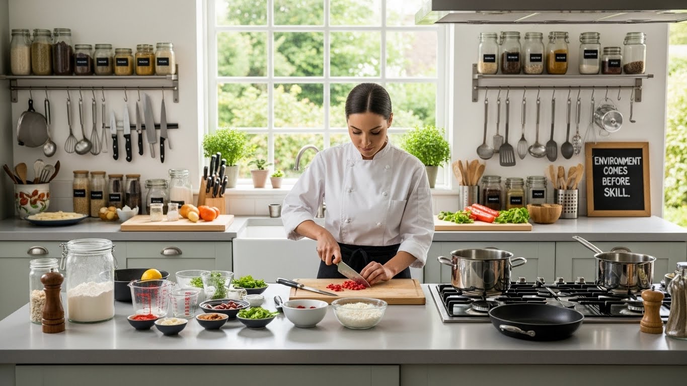요리를 쉽게 만드는 주방 동선 정리, 실력보다 환경이 먼저다