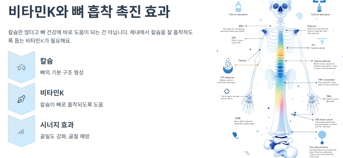 비타민K와 뼈 흡착 촉진 효과