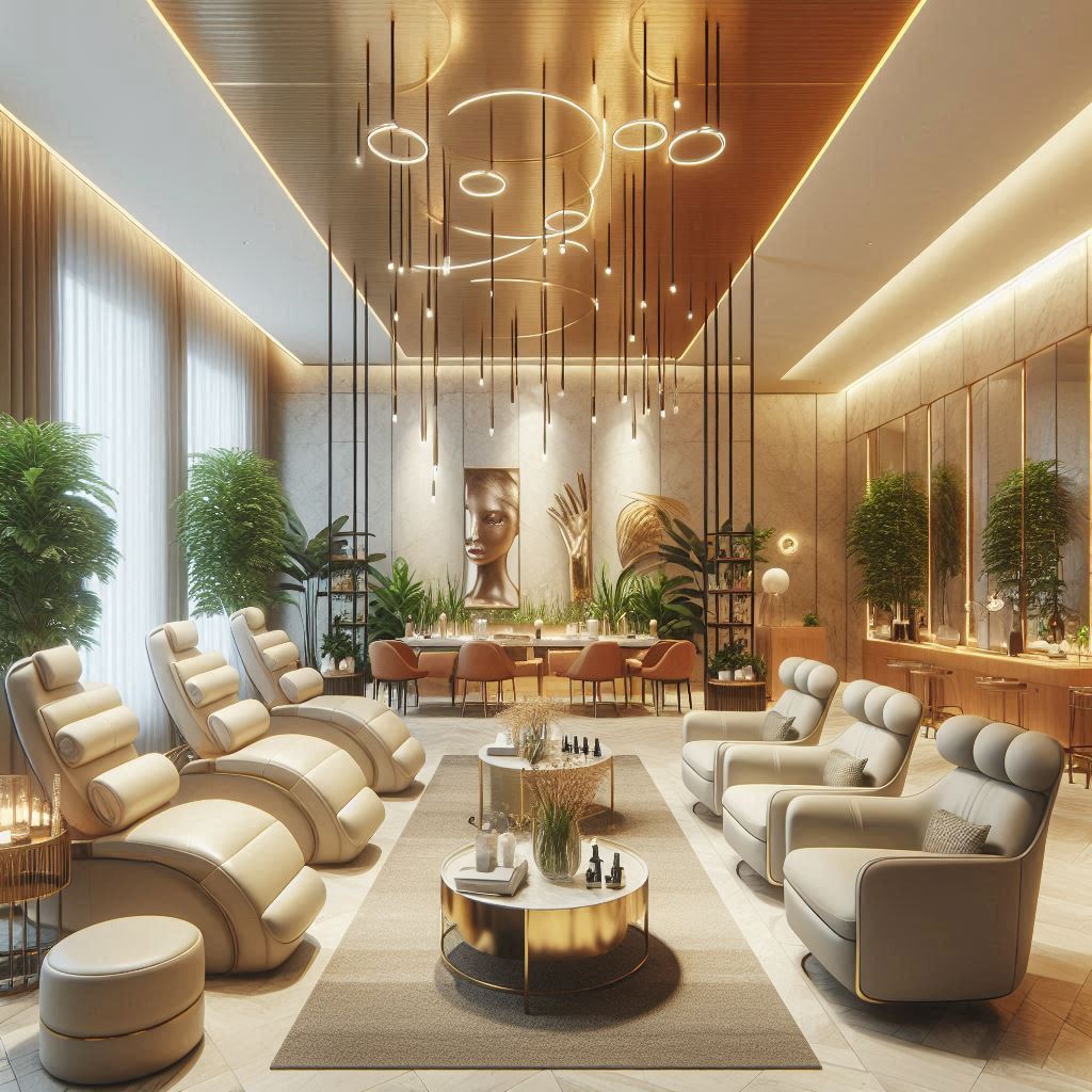 피부,체형관리 샵 배경