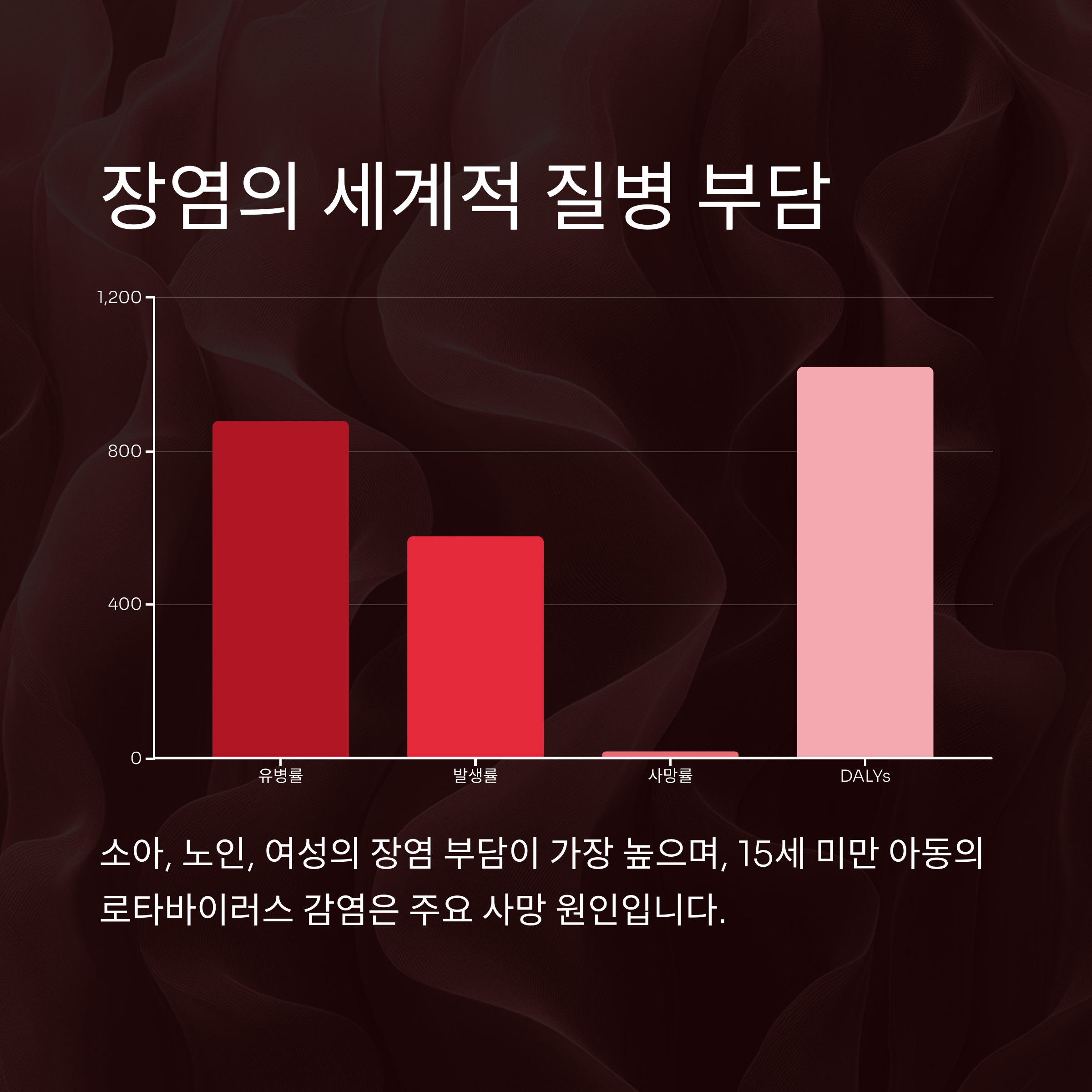 장염의 세계적 질병 부담