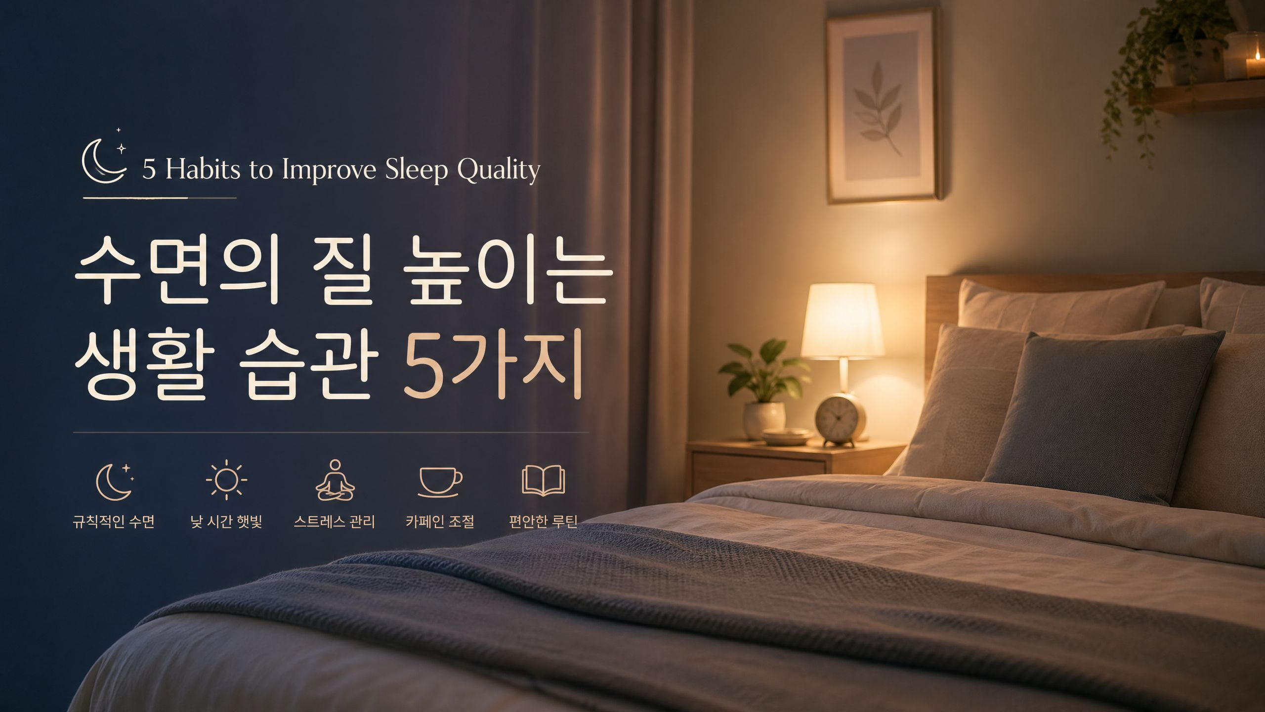 숙면을 위한 생활 습관