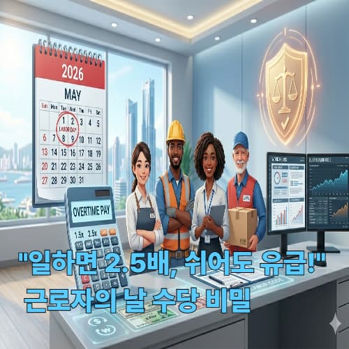 2026 근로자의 날 수당 계산기: 5인 미만 사업장 지급 기준 안내