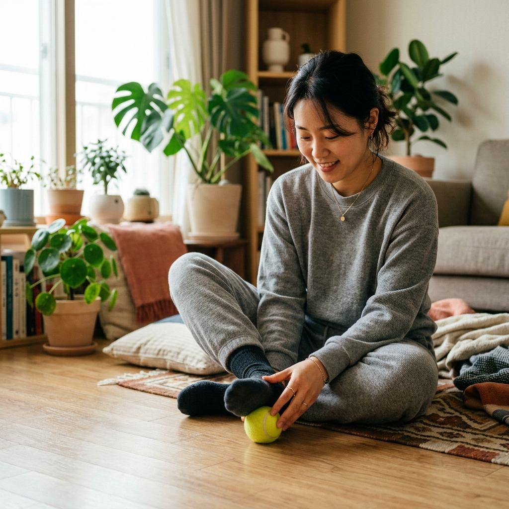 얼음물병 굴리기: 염증 소각과 근막 이완