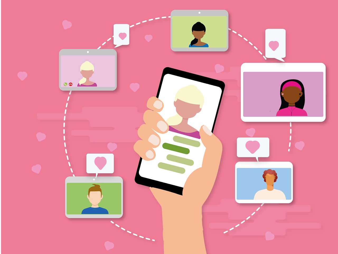 중장년 SNS 활용 사진