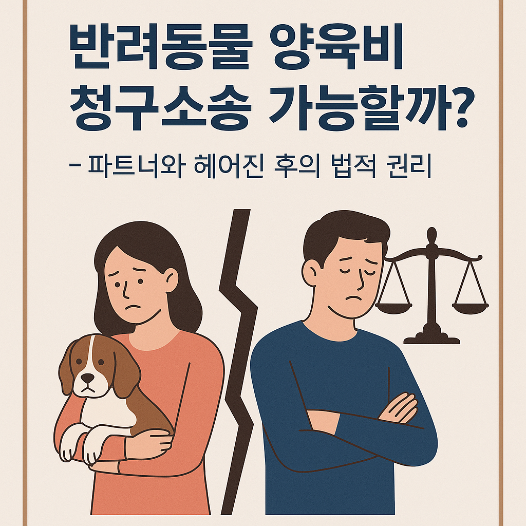 이별 후 반려동물 관련 법적 권리