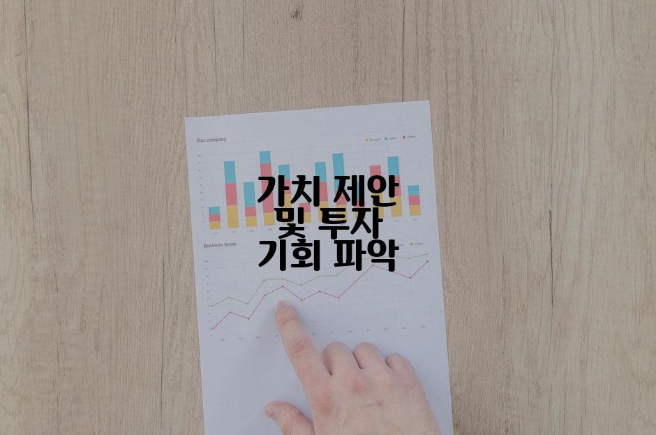 가치 제안 및 투자 기회 파악