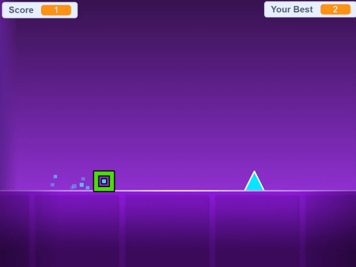 지오메트리대쉬-PC판-플래시게임-시작-화면