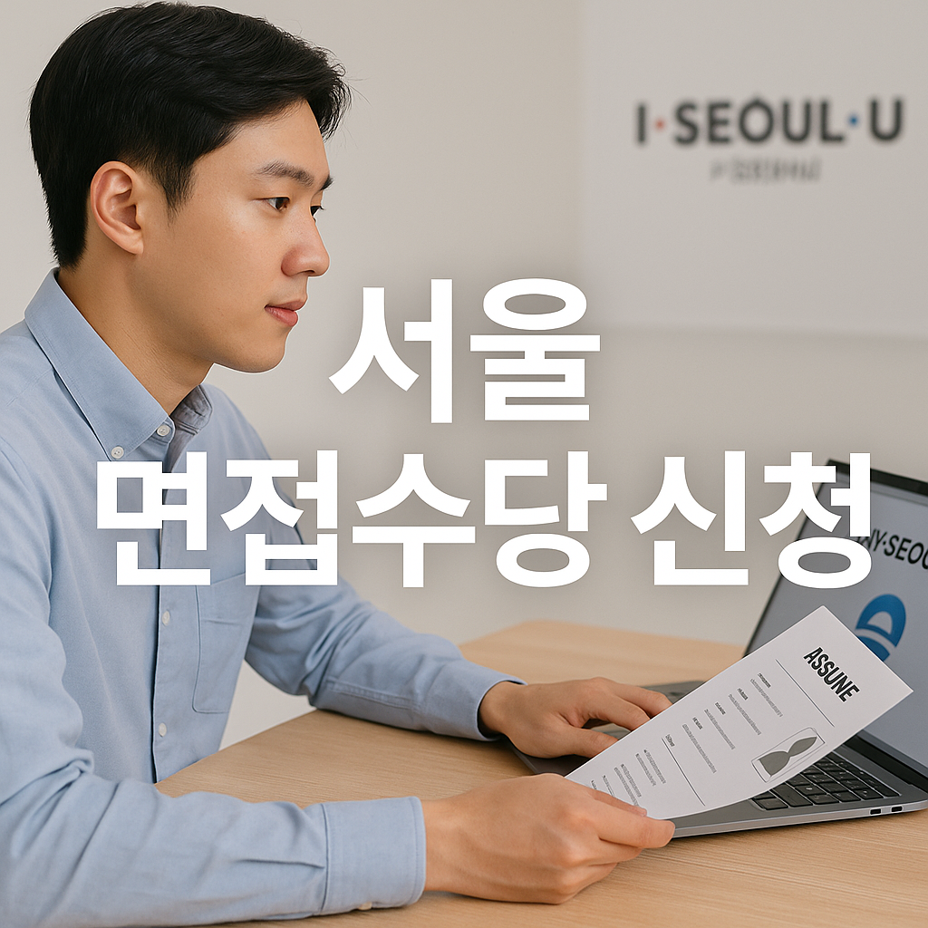 서울시 청년 면접수당 신청방법