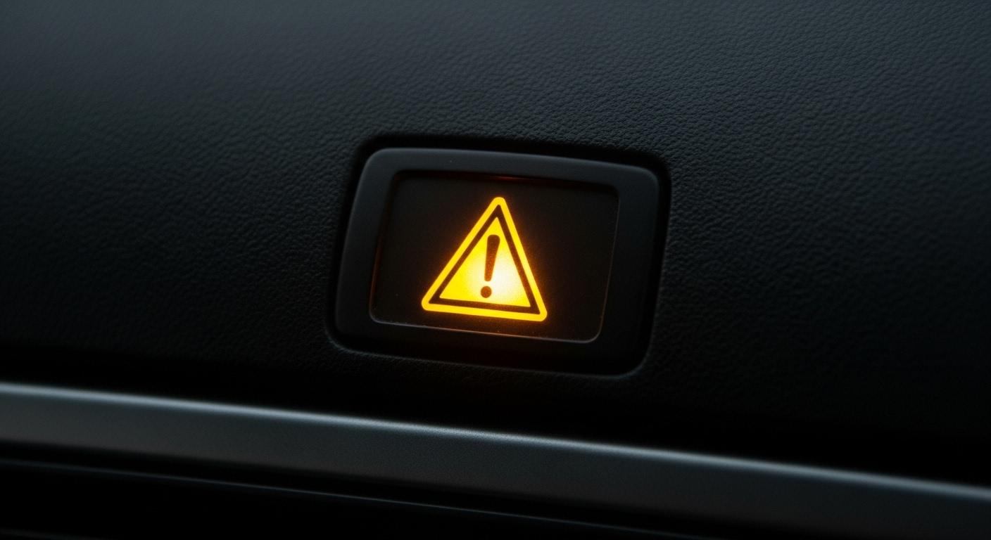 자동차 경고등 느낌표 노란색