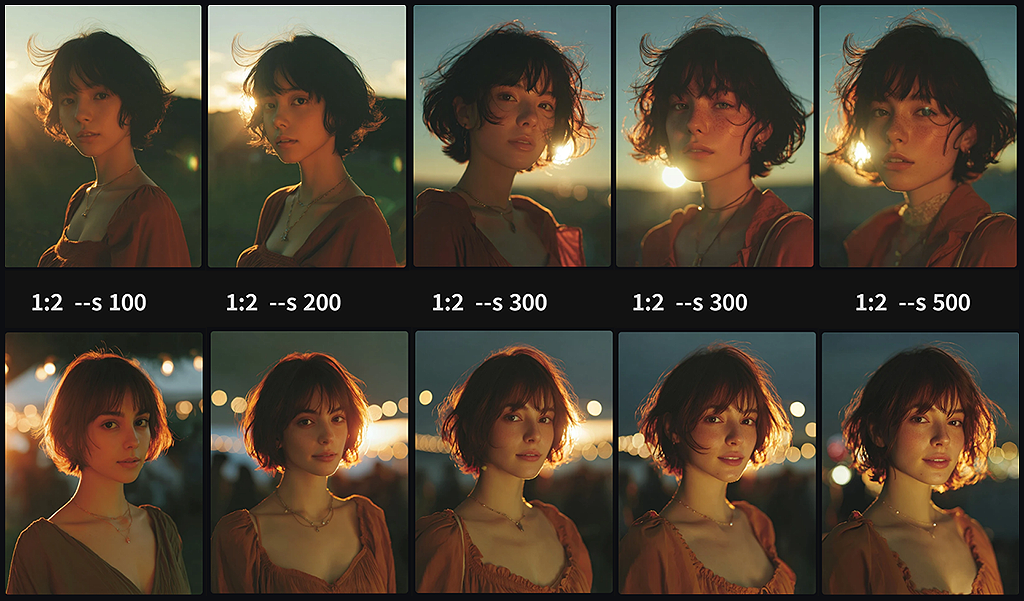 포토 스타일과 애니메이션 스타일이 1:2 비율로 믹스된 결과물_Midjourney