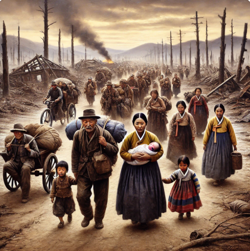 6.25 전쟁 후 피난민들의 생활