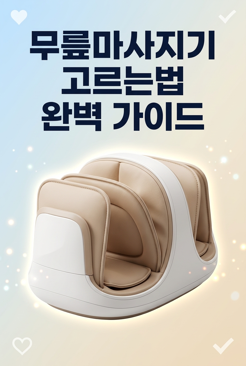 무릎마사지기 고르는법 착용 예시