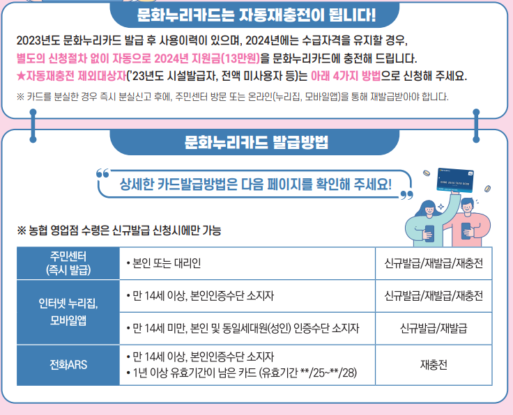 문화누리카드-재충전