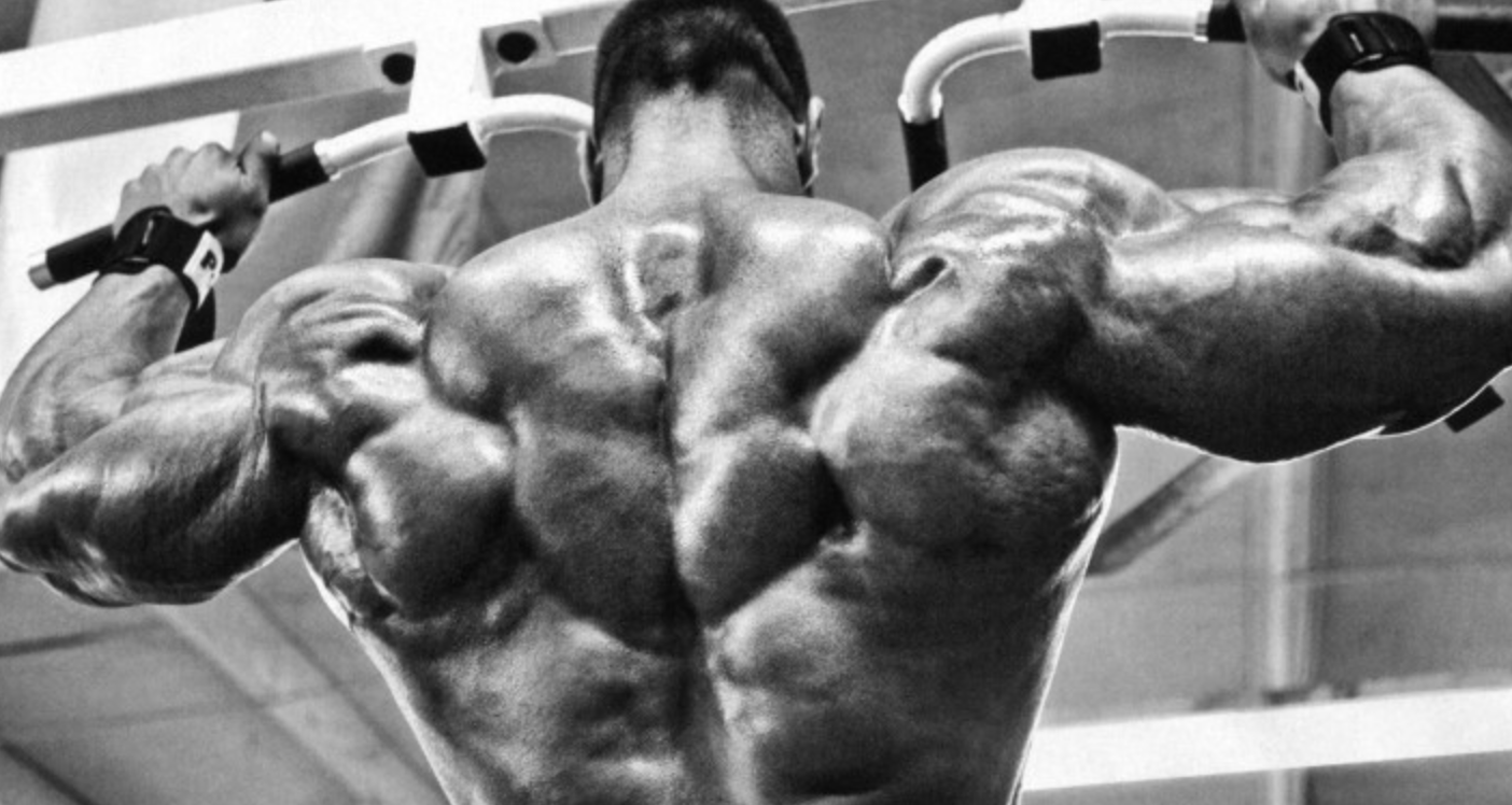 등 근육이 발달한 남성