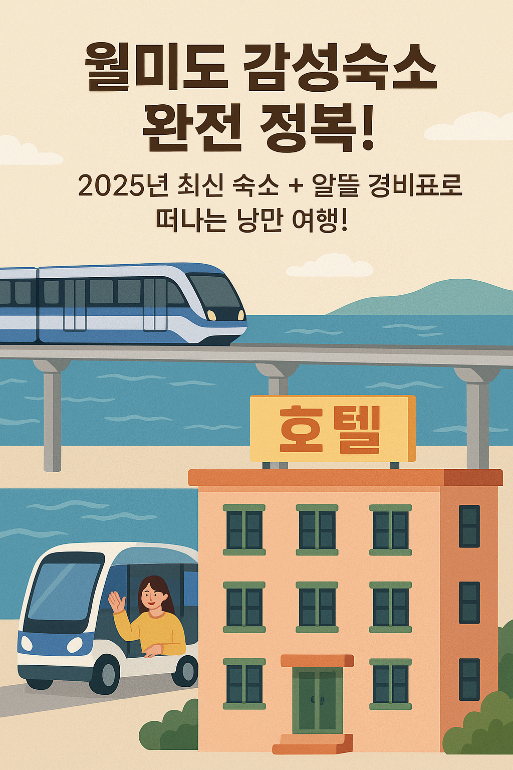 월미도 감성숙소 완전 정복! 2025년 최신 숙소 + 알뜰 경비표로 떠나는 낭만 여행!