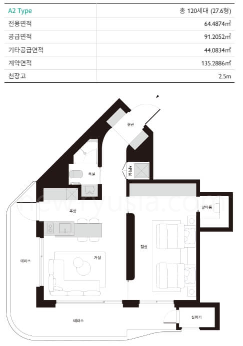 LV 라우어 실버타운 방구조