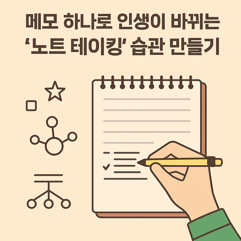메모 하나로 인생이 바뀌는 &lsquo;노트 테이킹&rsquo; 습관