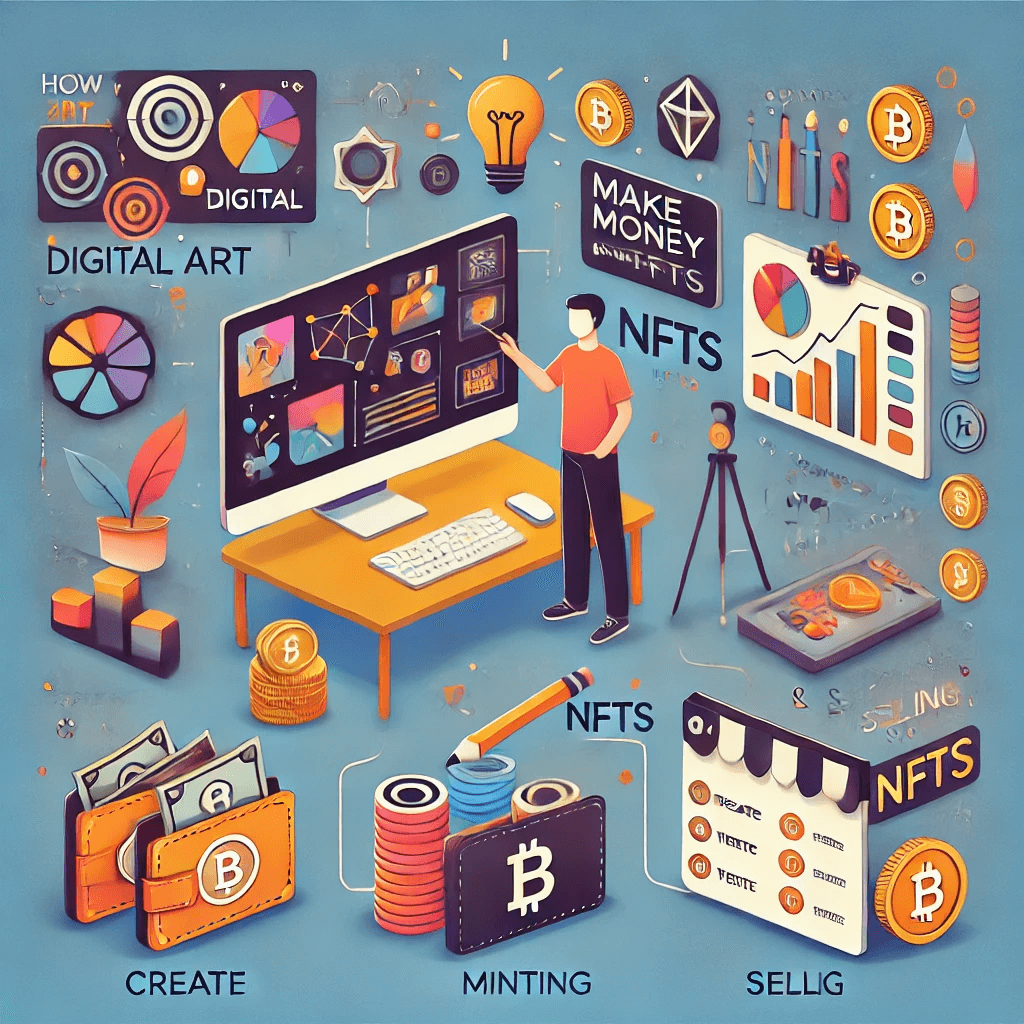 디지털 아트 와 NFT 관련 이미지