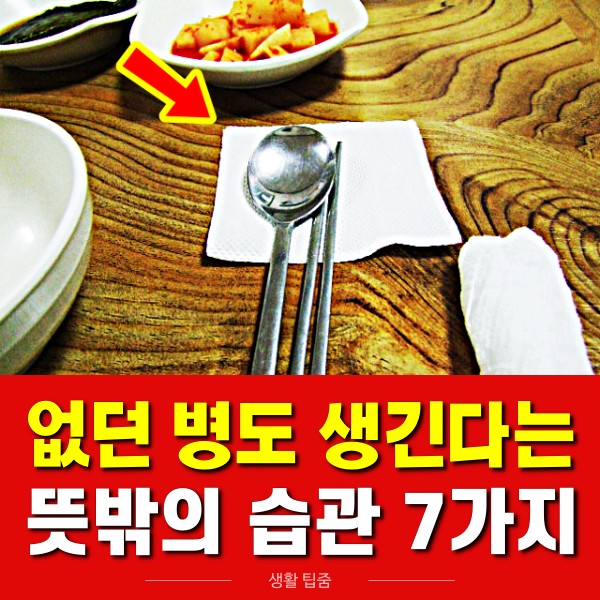 식당 휴지 수저 환경호르몬 형광증백제