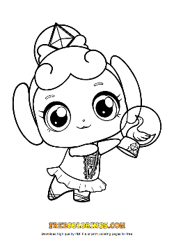 발레핑 색칠공부 도안 이미지