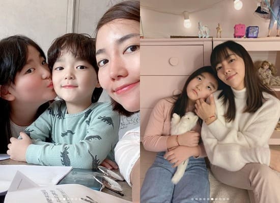 이윤진, 이범수 가족