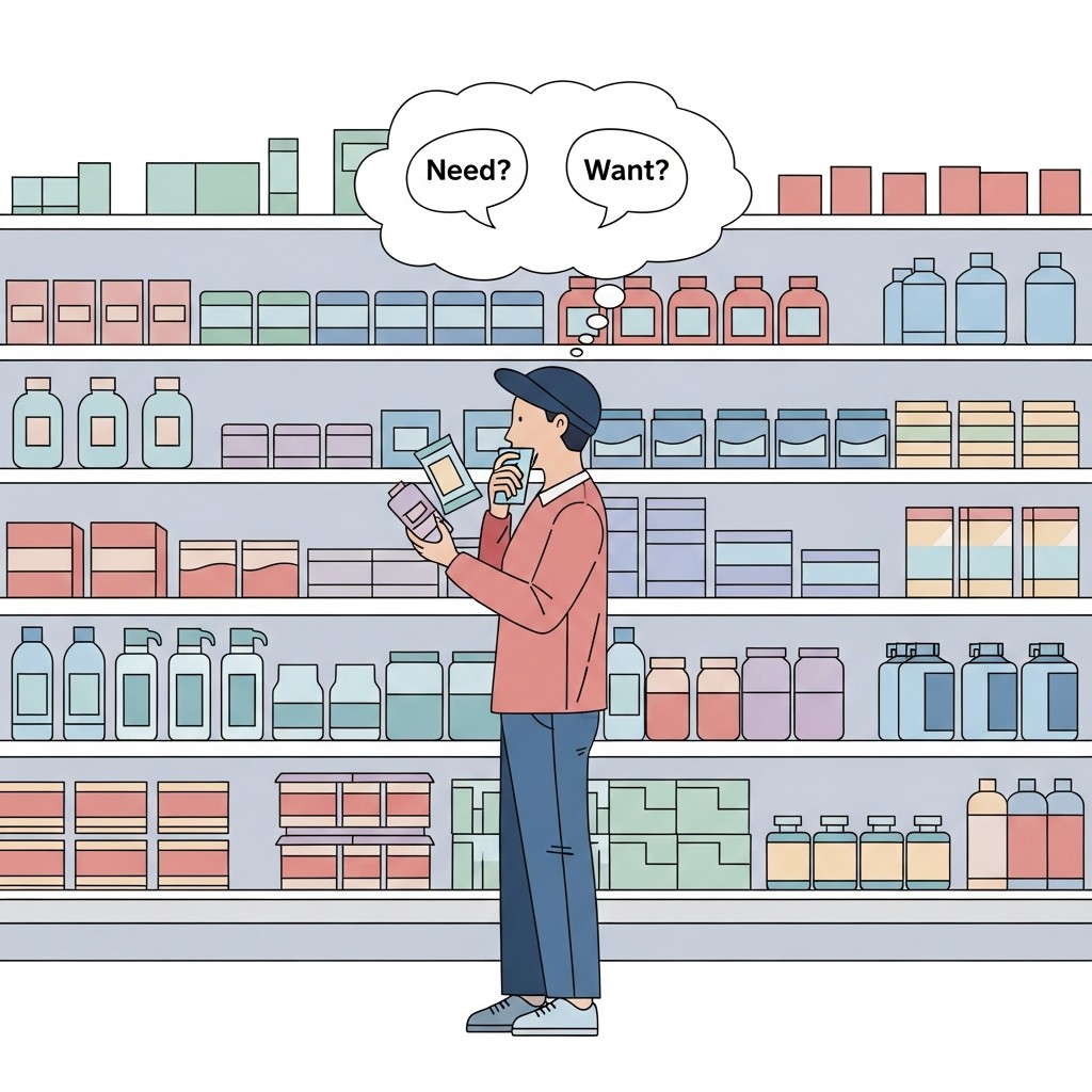필요 욕구 비교