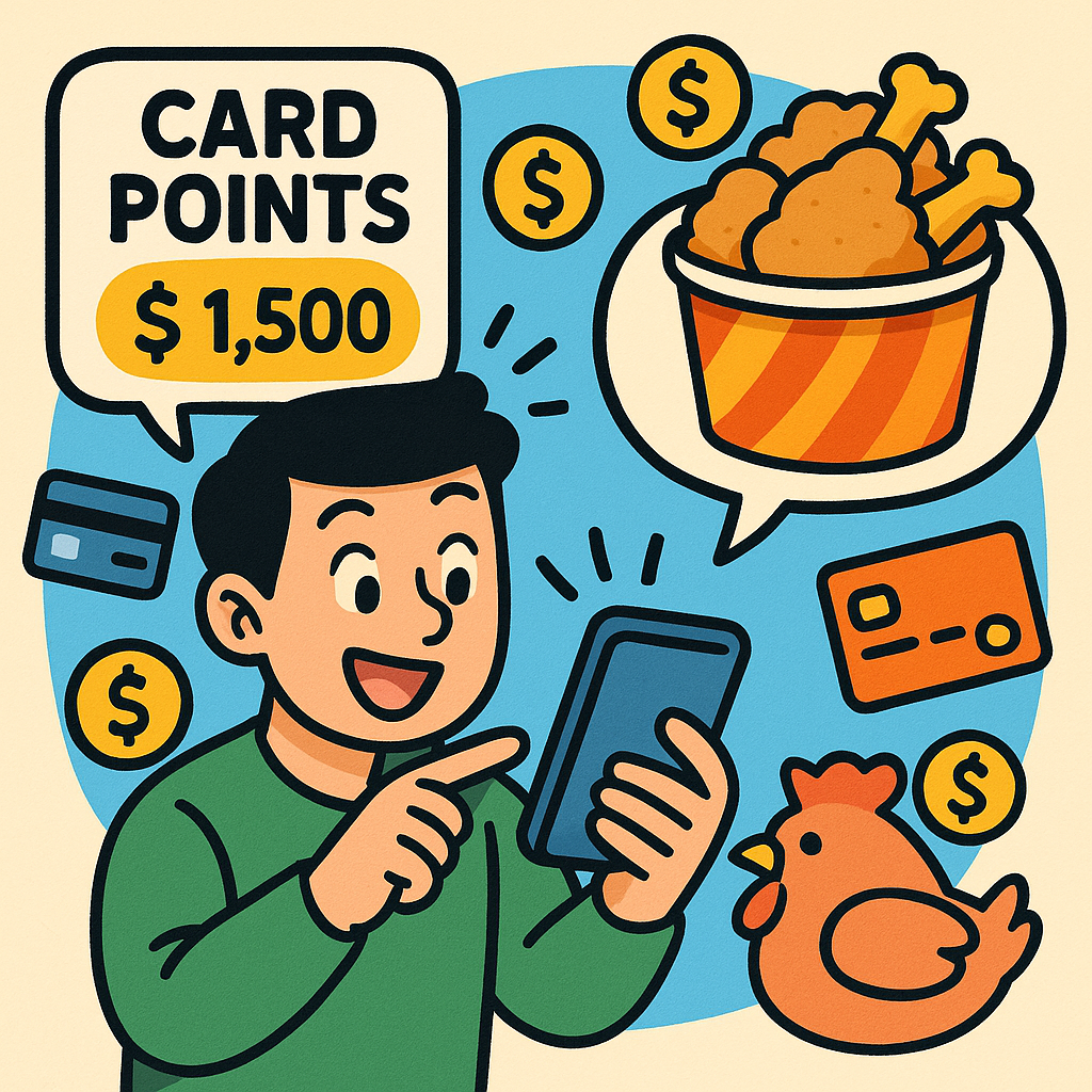 숨은 카드 포인트 조회해서 치킨값 벌기!