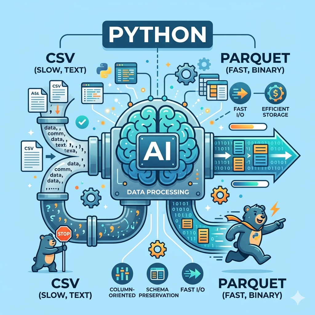 CSV와 Parquet의 아키텍처