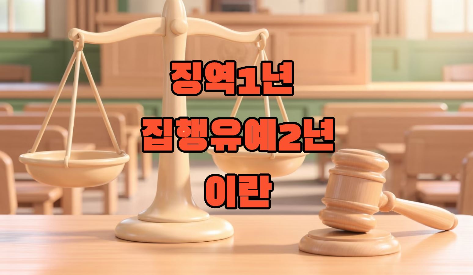 징역1년 집행유예2년이란