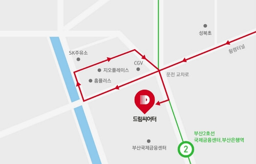 부산 드림씨어터 배치도 및 1,2,3층 좌석시야, 추천 좌석