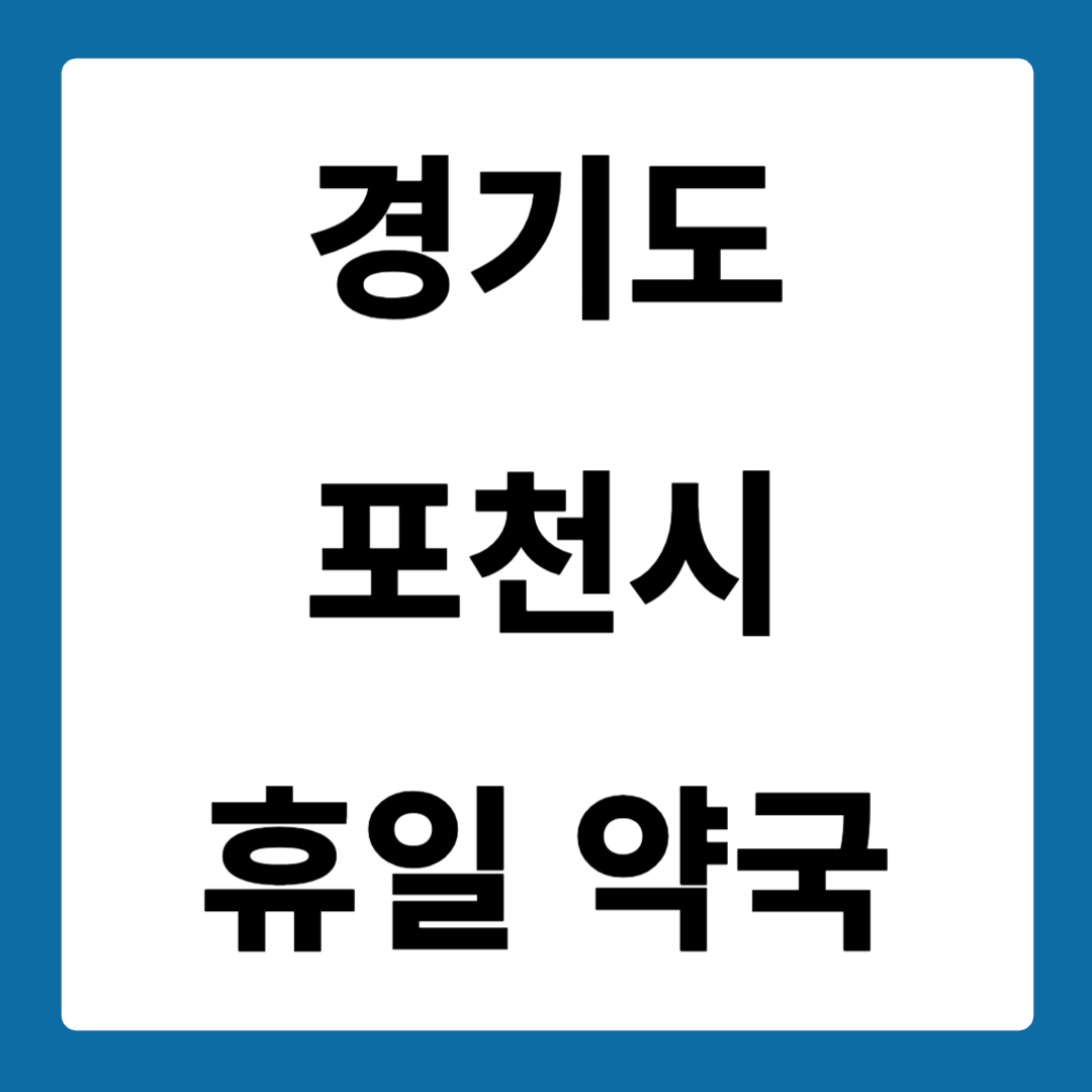 경기도 포천시 약국