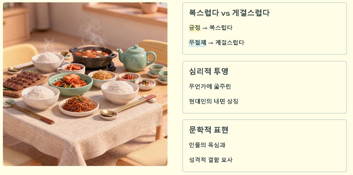 개걸스럽다 뜻 게걸스럽다 뜻