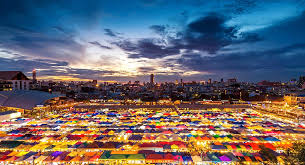 방콕 야시장 풍경