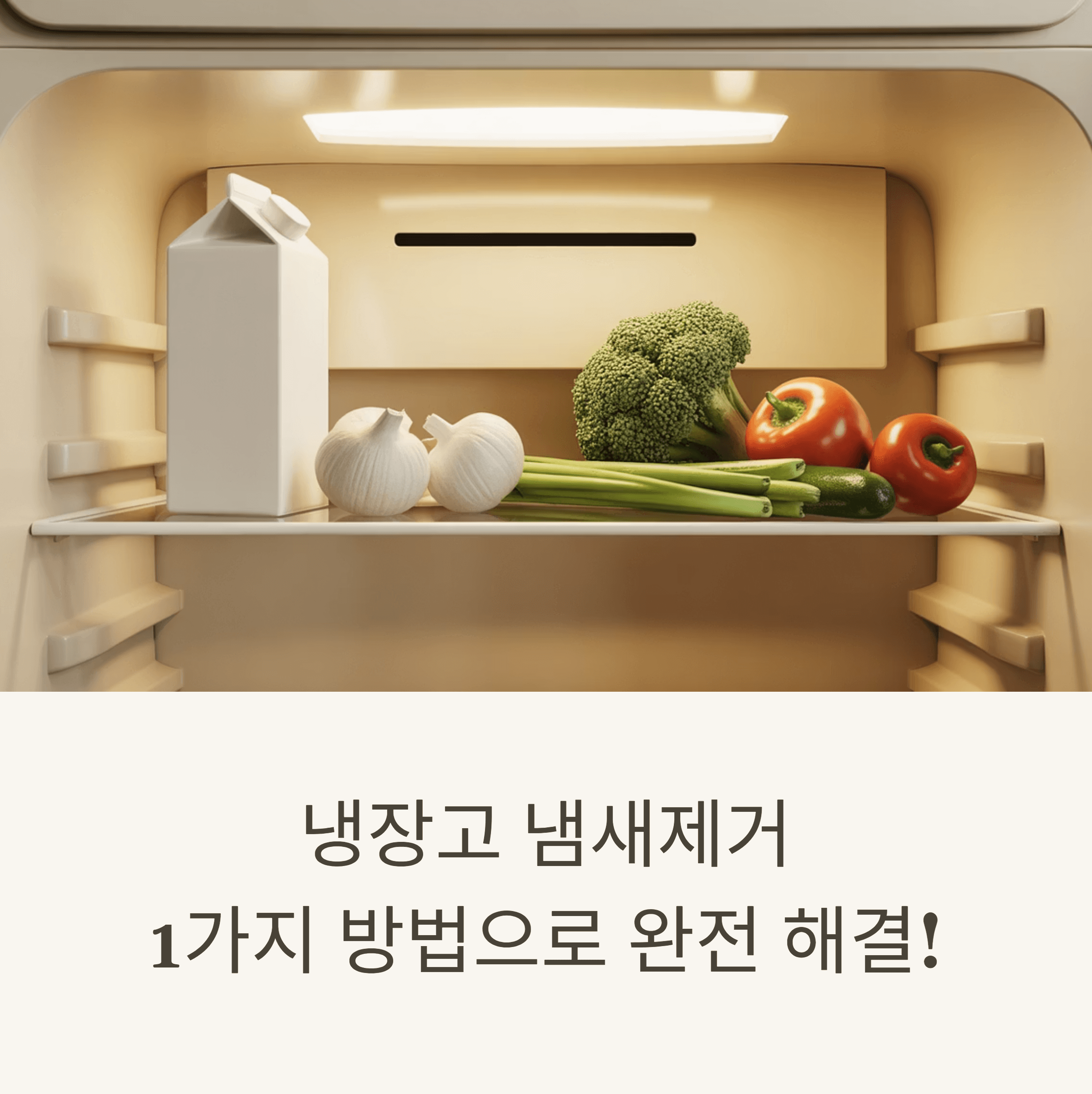 단 하나의 간단한 방법으로 냉장고 냄새 제거!
