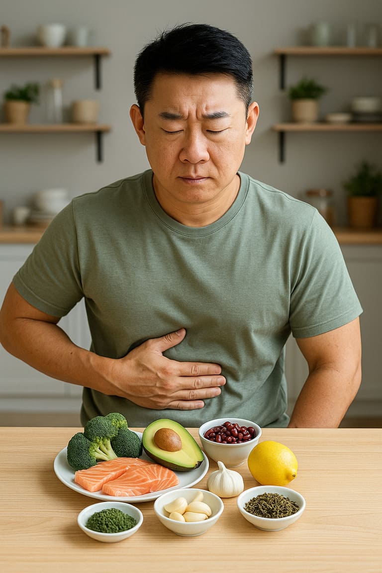 40대 이후 남성을 위한 간 건강 회복 음식 7가지−피로 해소와 간 기능 회복의 핵심 식단