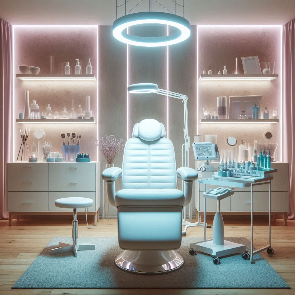 피부,체형관리 샵 배경