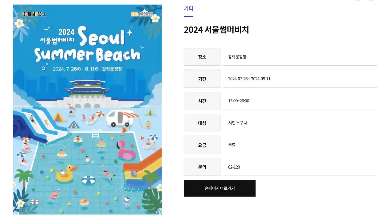 광화문 광장 물놀이