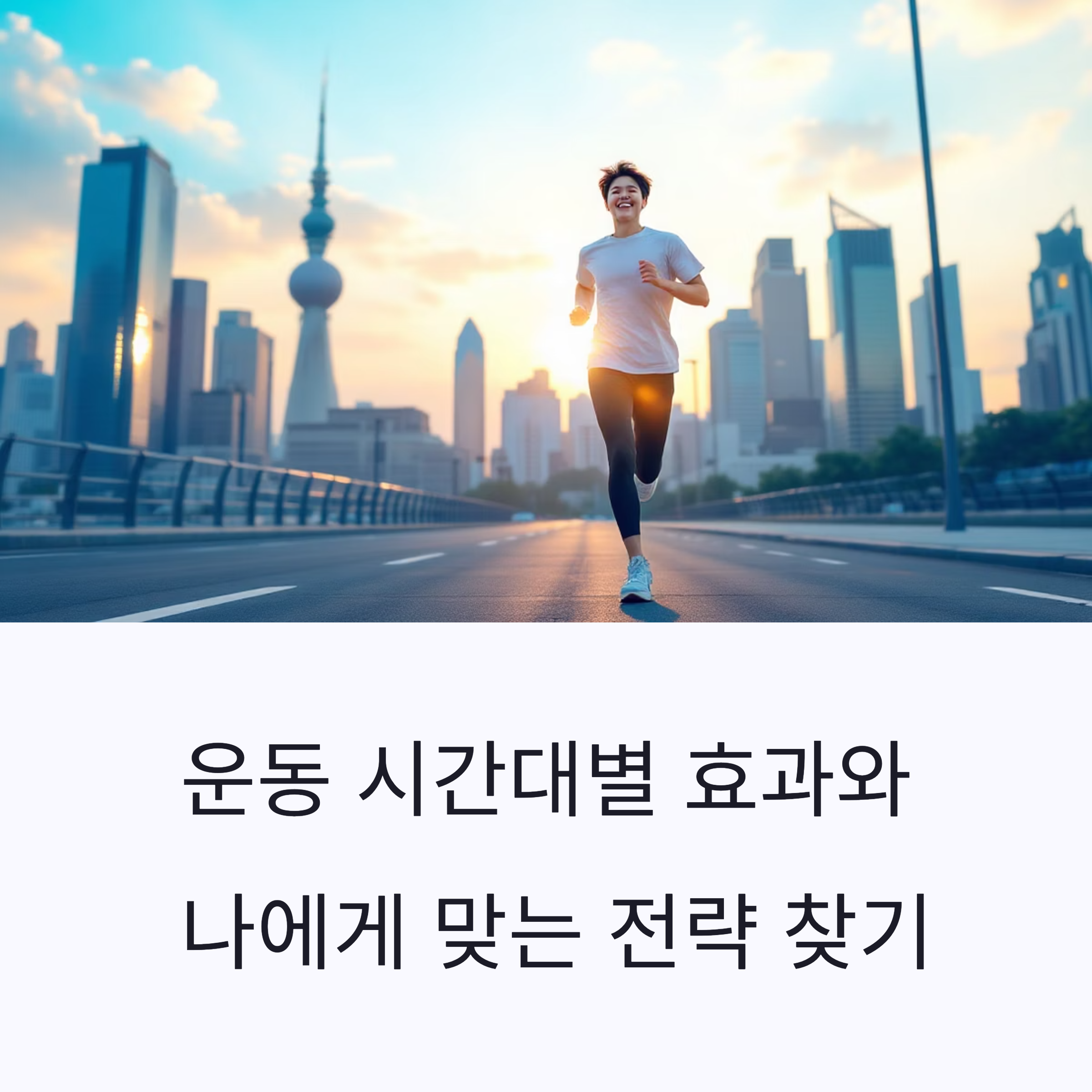 아침운동,저녁운동 시간대별 효과