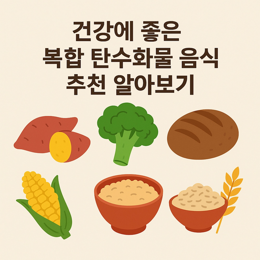 건강에 좋은 복합 탄수화물 음식 추천 알아보기